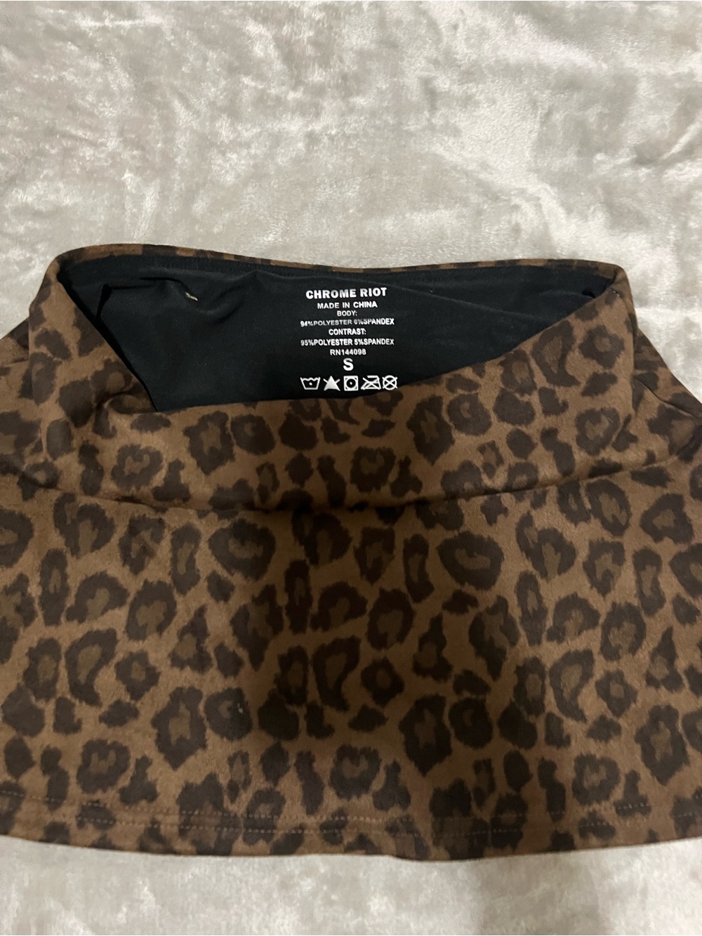 Chrome Riot Leopard Mini Skort - Picture 3 of 4